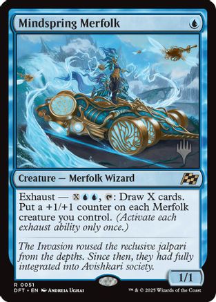 Image of Mindspring Merfolk (Promo Pack) [Aetherdrift Promos]