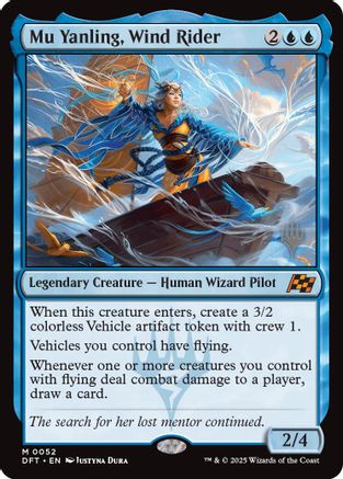 Image of Mu Yanling, Wind Rider (Promo Pack) [Aetherdrift Promos]
