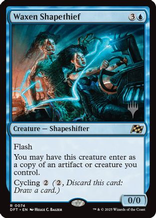 Image of Waxen Shapethief (Promo Pack) [Aetherdrift Promos]