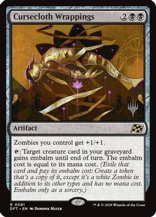 Image of Cursecloth Wrappings (Promo Pack) [Aetherdrift Promos]