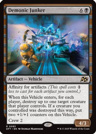 Image of Demonic Junker (Promo Pack) [Aetherdrift Promos]