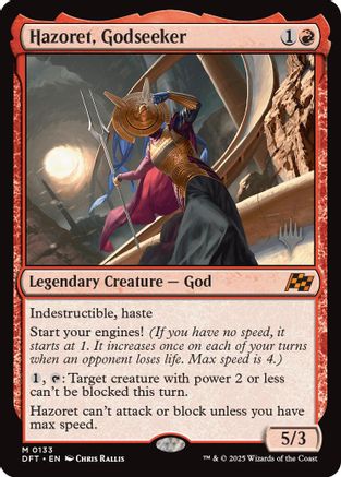 Image of Hazoret, Godseeker (Promo Pack) [Aetherdrift Promos]
