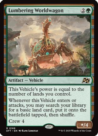 Image of Lumbering Worldwagon (Promo Pack) [Aetherdrift Promos]