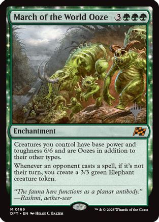 Image of March of the World Ooze (Promo Pack) [Aetherdrift Promos]