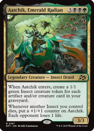 Image of Aatchik, Emerald Radian (Promo Pack) [Aetherdrift Promos]