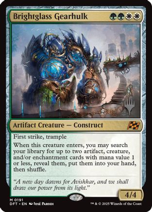 Image of Brightglass Gearhulk (Promo Pack) [Aetherdrift Promos]