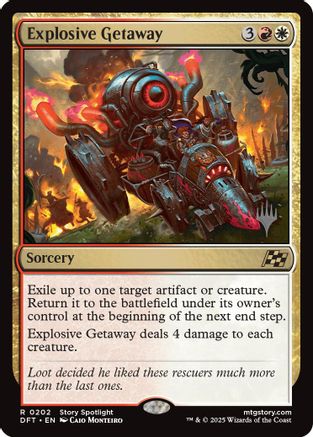 Image of Explosive Getaway (Promo Pack) [Aetherdrift Promos]