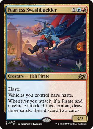 Image of Fearless Swashbuckler (Promo Pack) [Aetherdrift Promos]