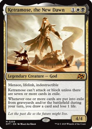 Image of Ketramose, the New Dawn (Promo Pack) [Aetherdrift Promos]