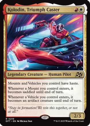 Image of Kolodin, Triumph Caster (Promo Pack) [Aetherdrift Promos]