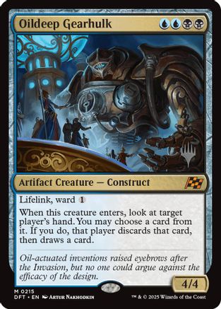 Image of Oildeep Gearhulk (Promo Pack) [Aetherdrift Promos]