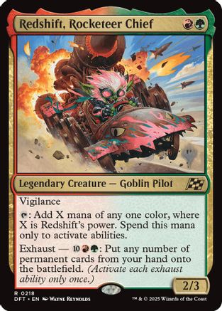 Image of Redshift, Rocketeer Chief (Promo Pack) [Aetherdrift Promos]