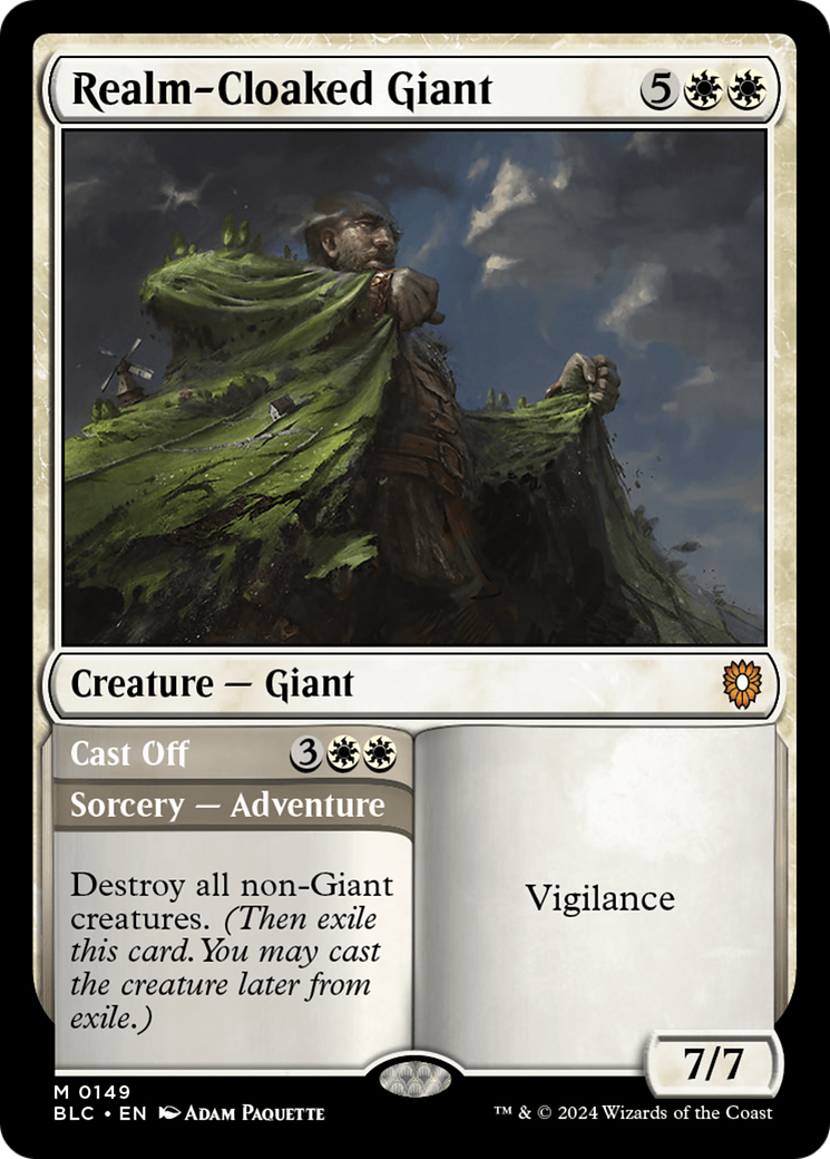 Image of Realm-Cloaked Giant [Bloomburrow Commander]