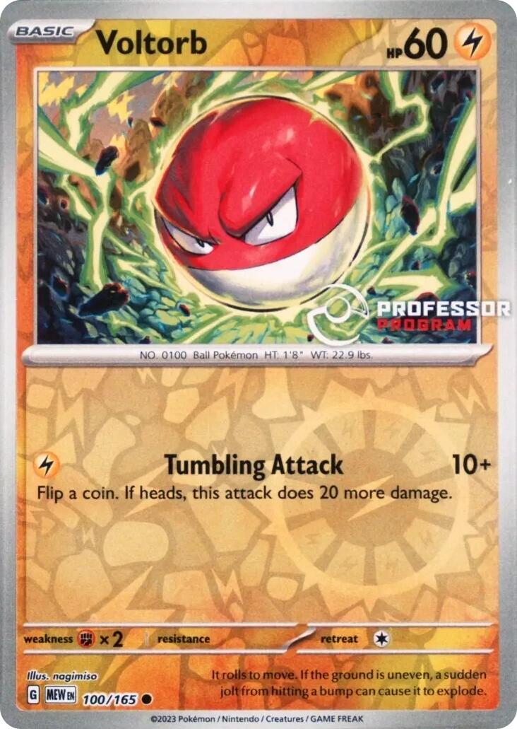 Image of Voltorb (100/165) [Professor Program Promos]