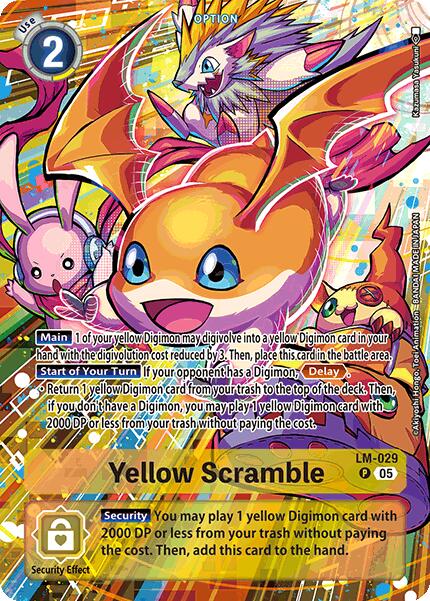 Image of Yellow Scramble [LM-029] (Alternate Art) [Starter Deck: Hero of Hope]