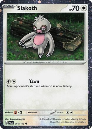 Image of Slakoth (160/193) (Cosmos Holo) [Scarlet & Violet: Paldea Evolved]