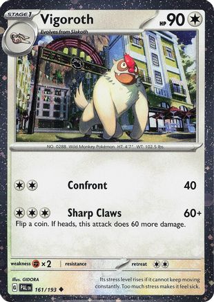 Image of Vigoroth (161/193) (Cosmos Holo) [Scarlet & Violet: Paldea Evolved]