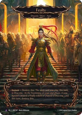Image of Fealty (Cold Foil) [HNT167] (The Hunted)  Cold Foil