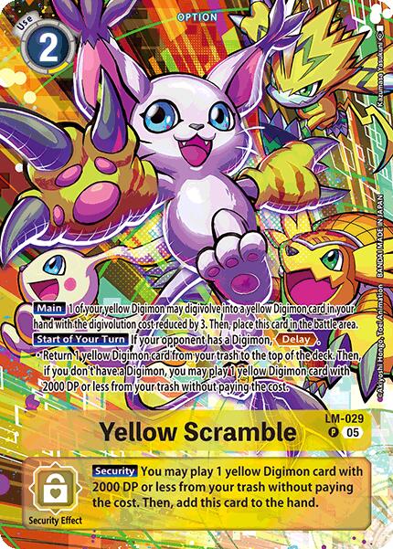 Image of Yellow Scramble [LM-029] (Alternate Art) [Starter Deck: Protector of Light]