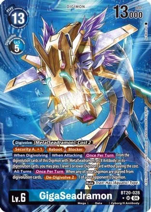 Image of GigaSeadramon [BT20-028] (Alternate Art) [Release Special Booster Ver.2.5]
