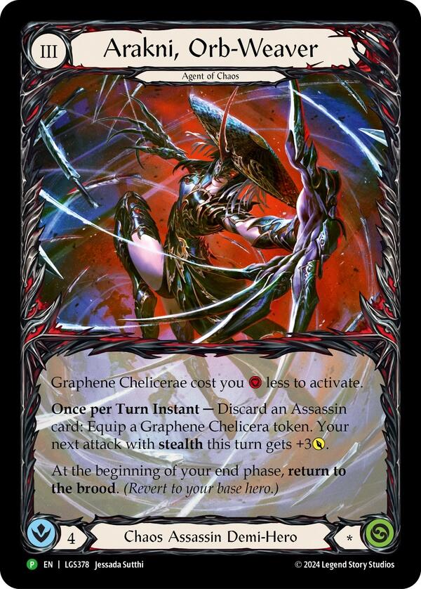 Image of Arakni, Orb-Weaver (Extended Art) [LGS378] (Promo)  Rainbow Foil