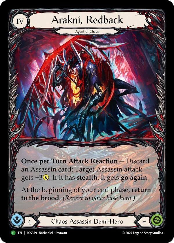 Image of Arakni, Redback (Extended Art) [LGS379] (Promo)  Rainbow Foil