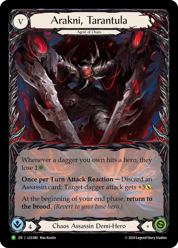 Image of Arakni, Tarantula (Extended Art) [LGS380] (Promo)  Rainbow Foil