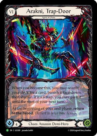 Image of Arakni, Trap-Door (Extended Art) [LGS381] (Promo)  Rainbow Foil