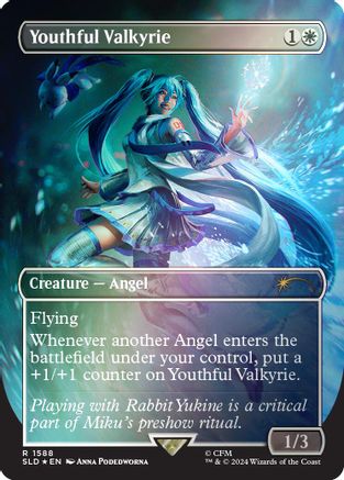 Image of Youthful Valkyrie (Rainbow Foil - Japanese) [Secret Lair Drop Series]