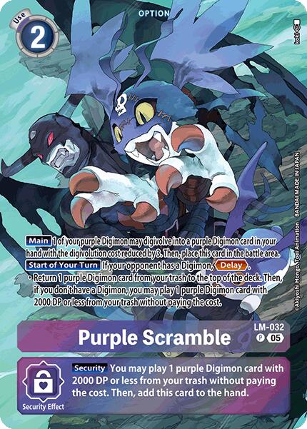 Image of Purple Scramble [LM-032] (Alternate Art) [Starter Deck: Hero of Hope]