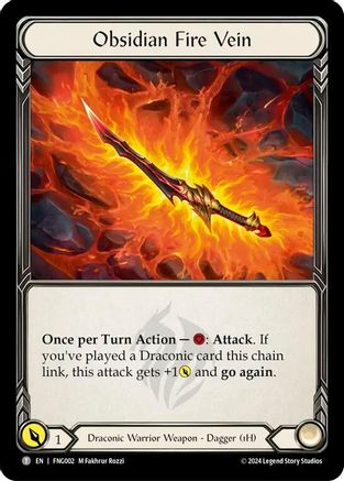 Image of Obsidian Fire Vein [FNG002] (The Hunted Fang Blitz Deck)