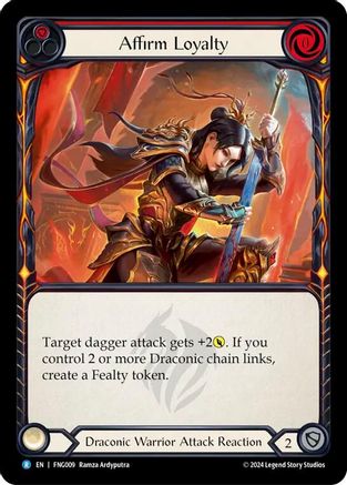 Image of Affirm Loyalty (Red) [FNG009] (The Hunted Fang Blitz Deck)