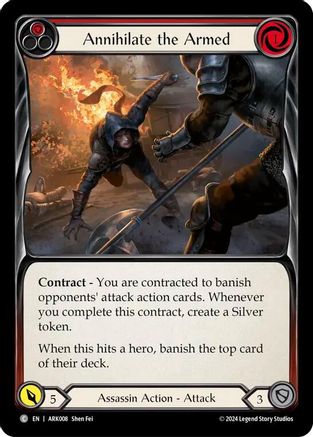 Image of Annihilate the Armed (Red) [ARK008] (The Hunted Arakni Blitz Deck)