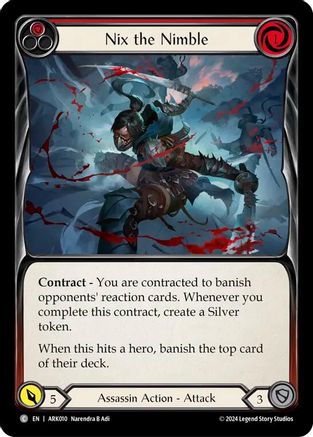 Image of Nix the Nimble (Red) [ARK010] (The Hunted Arakni Blitz Deck)