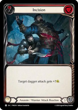 Image of Incision (Red) [FNG014] (The Hunted Fang Blitz Deck)
