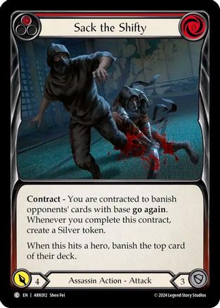 Image of Sack the Shifty (Red) [ARK012] (The Hunted Arakni Blitz Deck)