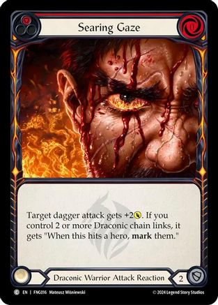 Image of Searing Gaze (Red) [FNG016] (The Hunted Fang Blitz Deck)