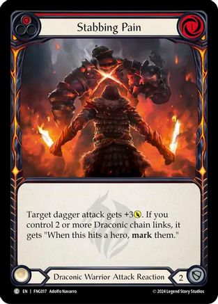 Image of Stabbing Pain (Red) [FNG017] (The Hunted Fang Blitz Deck)