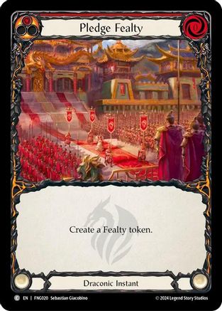 Image of Pledge Fealty (Red) [FNG020] (The Hunted Fang Blitz Deck)