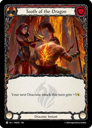 Image of Tooth of the Dragon (Red) [FNG021] (The Hunted Fang Blitz Deck)