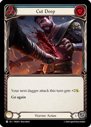 Image of Cut Deep (Blue) [FNG023] (The Hunted Fang Blitz Deck)