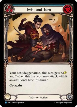 Image of Twist and Turn (Blue) [FNG027] (The Hunted Fang Blitz Deck)