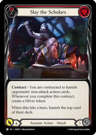 Image of Slay the Scholars (Red) [ARK013] (The Hunted Arakni Blitz Deck)