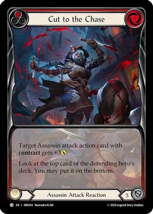 Image of Cut to the Chase (Red) (Extended Art) [ARK014] (The Hunted Arakni Blitz Deck)