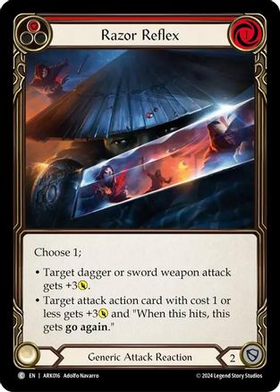 Image of Razor Reflex (Red) [ARK016] (The Hunted Arakni Blitz Deck)