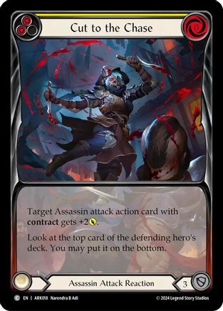 Image of Cut to the Chase (Yellow) (Extended Art) [ARK018] (The Hunted Arakni Blitz Deck)