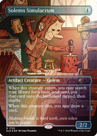 Image of Solemn Simulacrum (1725) (Rainbow Foil) [Secret Lair Drop Series]