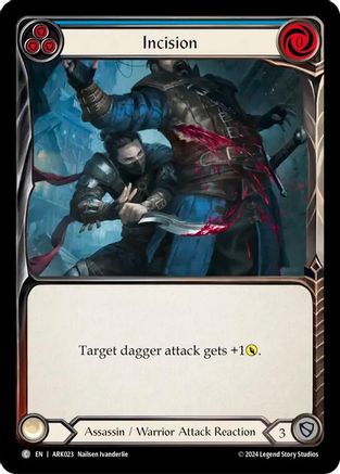 Image of Incision (Blue) [ARK023] (The Hunted Arakni Blitz Deck)