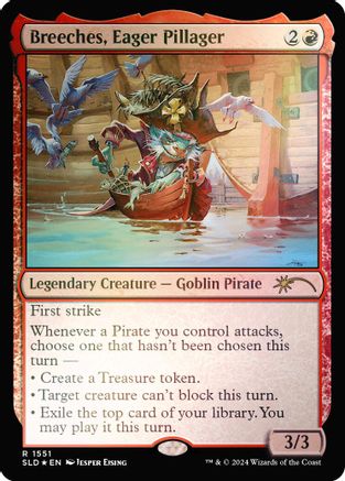 Image of Breeches, Eager Pillager (Rainbow Foil) [Secret Lair Drop Series]