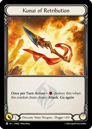 Image of Kunai of Retribution [CIN002] (The Hunted Cindra Blitz Deck)